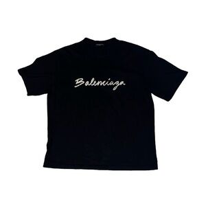 BALENCIAGA LOGO SCRIPT SHIRT